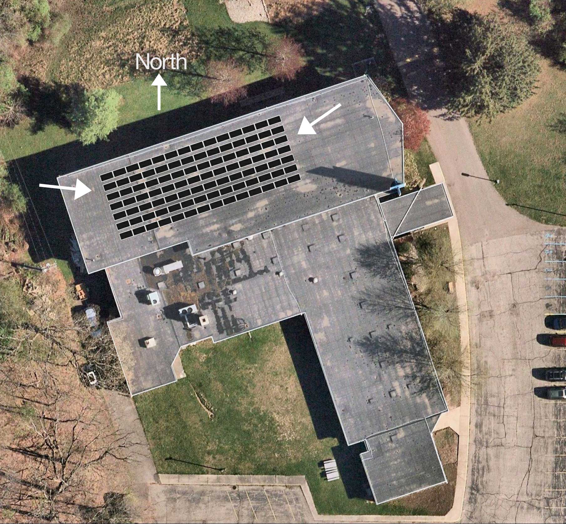 Rooftop Solar Panel Layout | Congregation of Moses